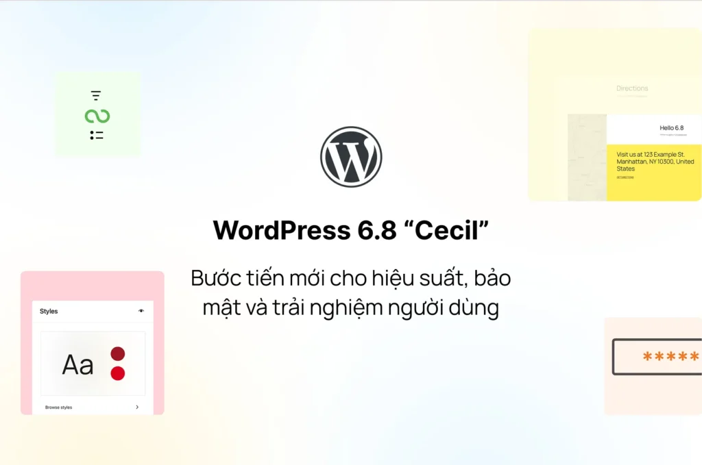WordPress 6 8 Cecil Buoc tien moi cho hieu suat bao mat va trai nghiem nguoi dung