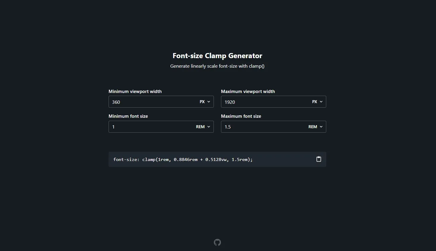 Font-size CSS Clamp() – thay đổi kích thước font chữ tự động trên mọi thiết bị 7 clamp font size app 1